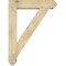 Ekena Millwork Traditional Arts and Crafts Rough Sawn Bracket w/ Offset Brace, Douglas Fir, 8"W x 36"D x 48"H BKT0806X36X48TRA03RDF - alternate 3